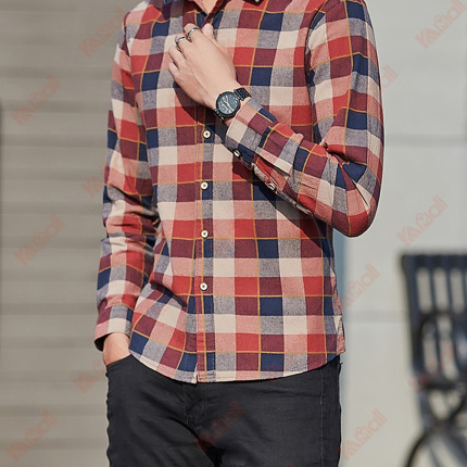 plaid fleece dress shirt